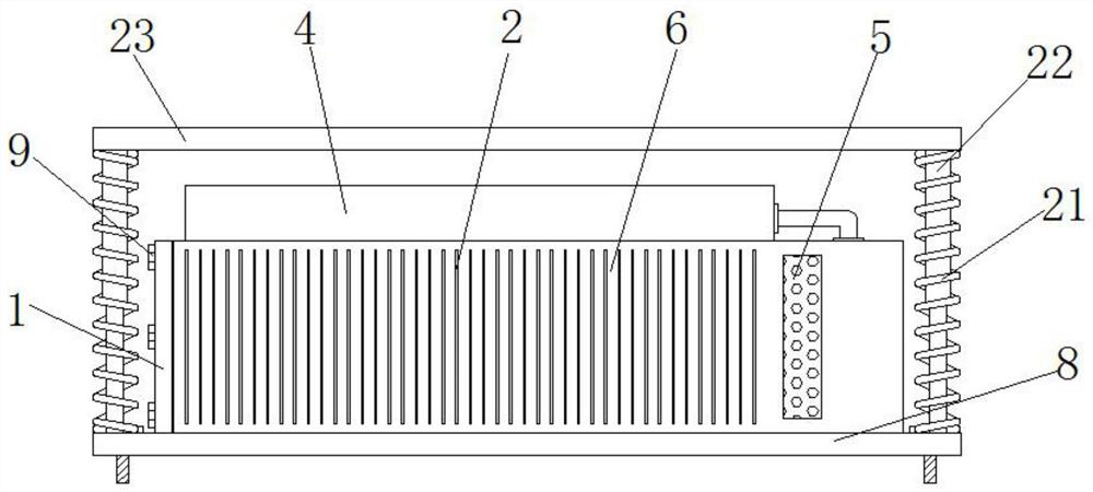 New energy automobile battery heat dissipation mechanism