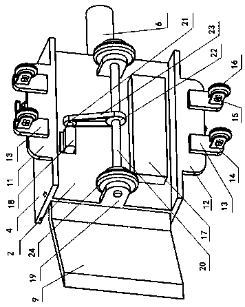 Fixed-track round-trip conveying robot