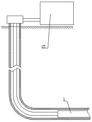 Intelligent staged hydraulic fracturing device for coal bed and method thereof