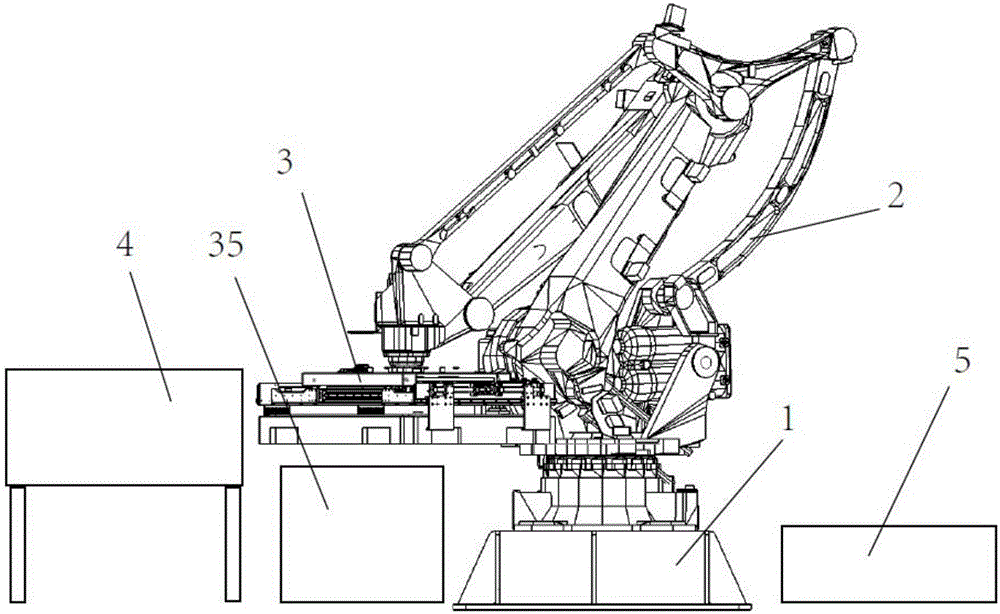 High-precision mechanical arm labeling device