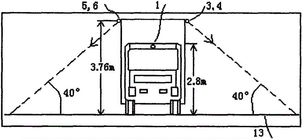 Automobile panorama round-looking system realized by small-angle cameras