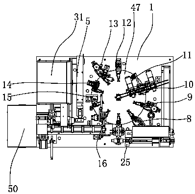 A power type cylindrical battery automatic casing machine