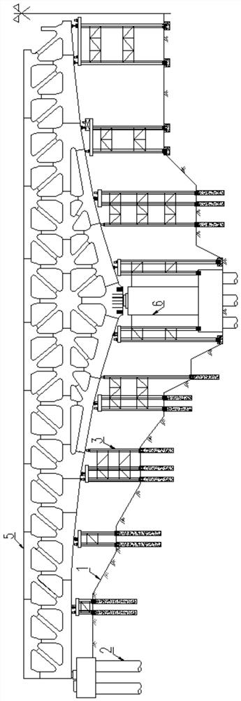 All-welded steel truss aqueduct erecting method