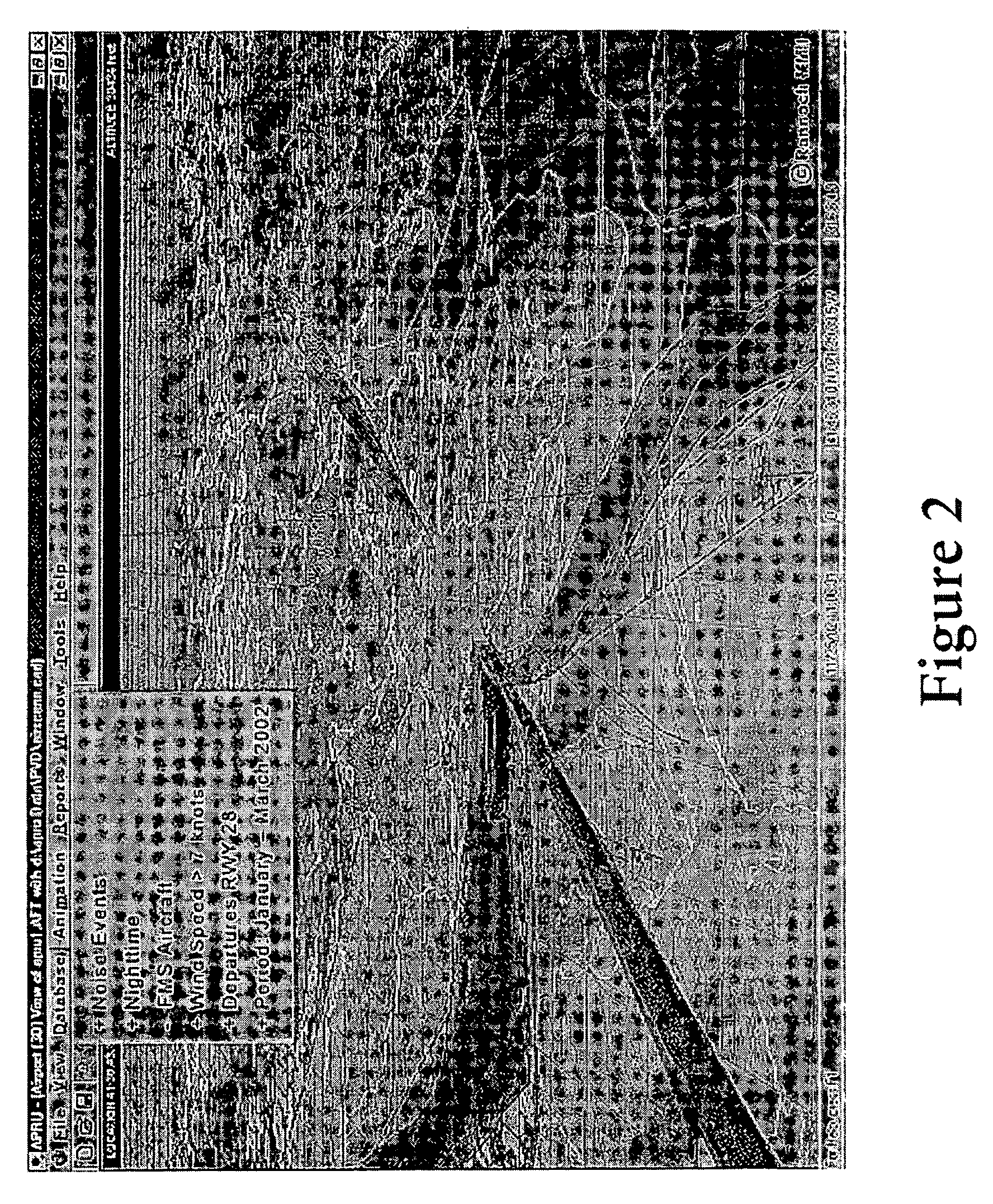 Method and apparatus to correlate aircraft flight tracks and events with relevant airport operations information