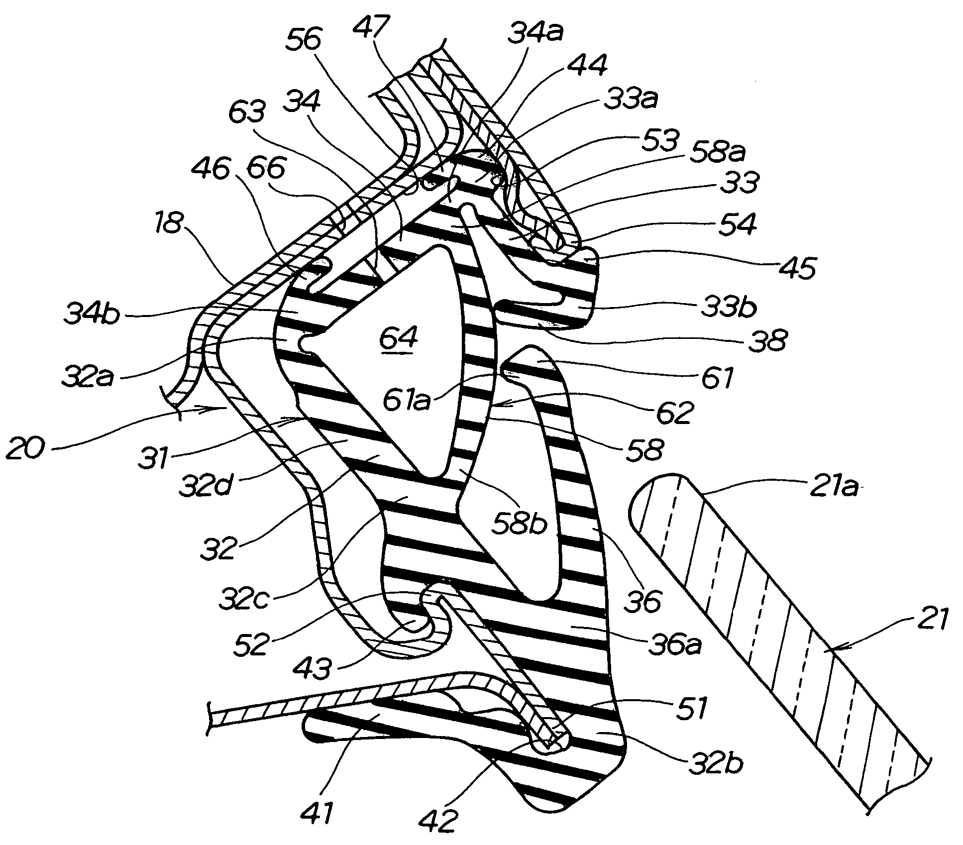 Run channel structure