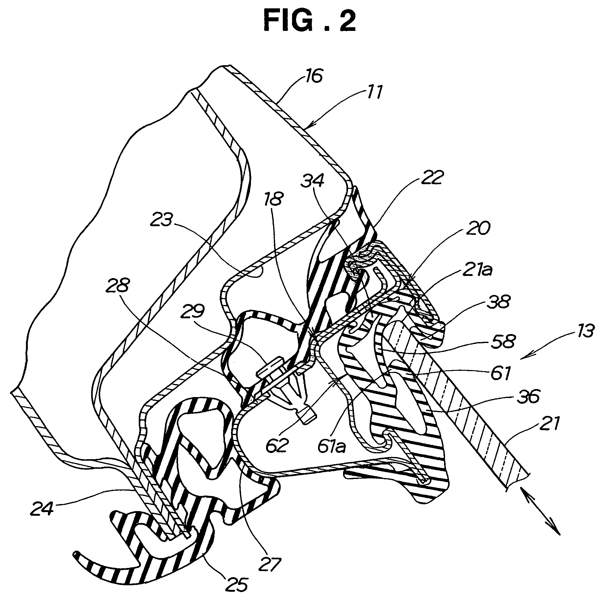 Run channel structure