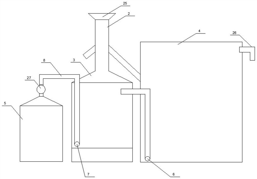 Kitchen cleaning wastewater and kitchen garbage comprehensive treatment method