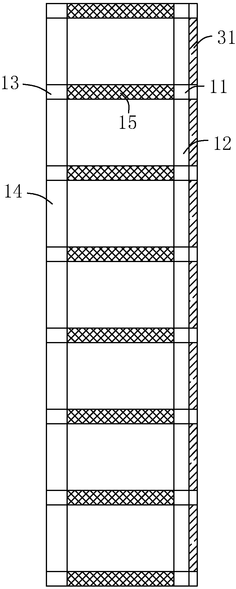 Slope supporting structure and slope retaining and draining integrated system