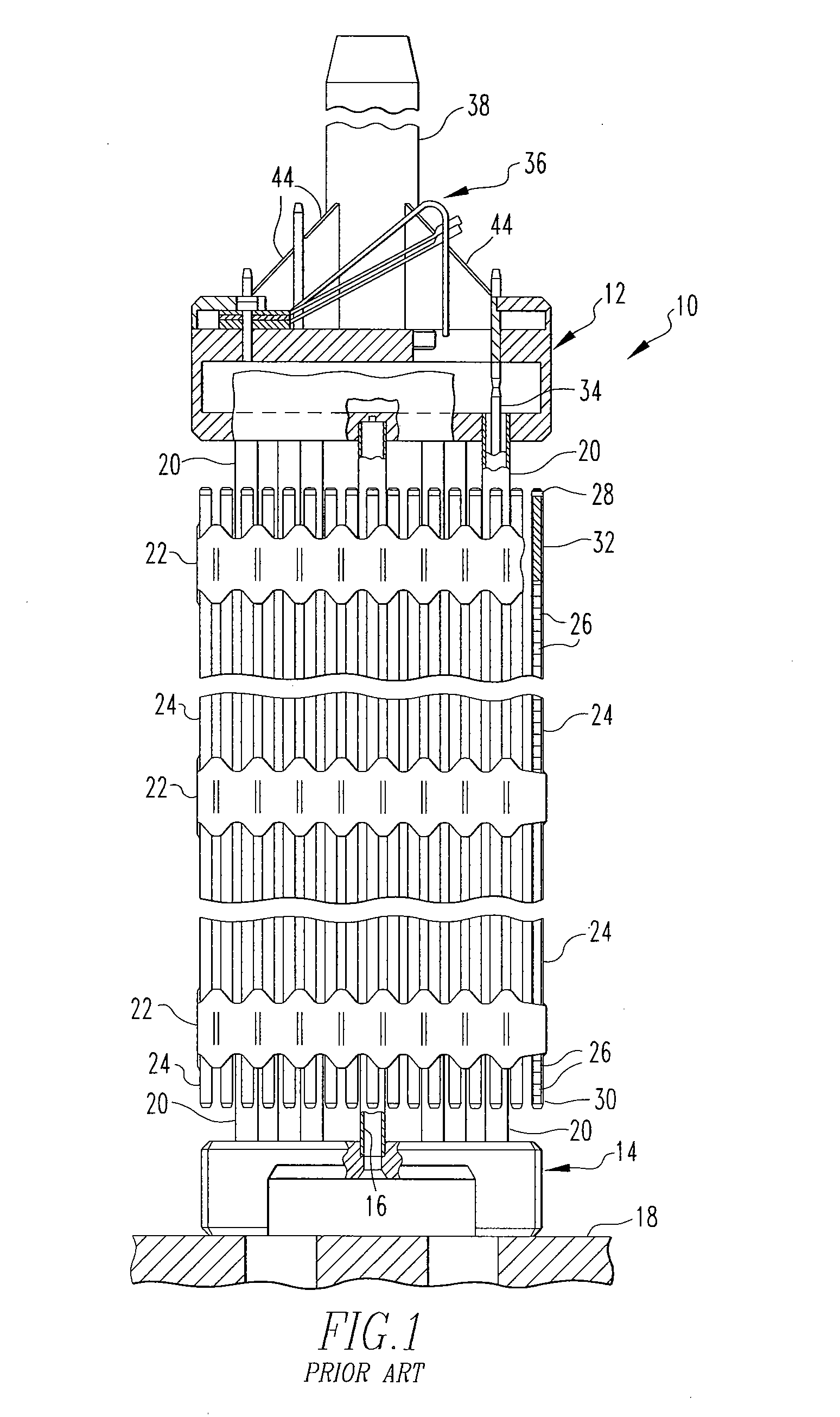 Tube-in-tube threaded dashpot end plug