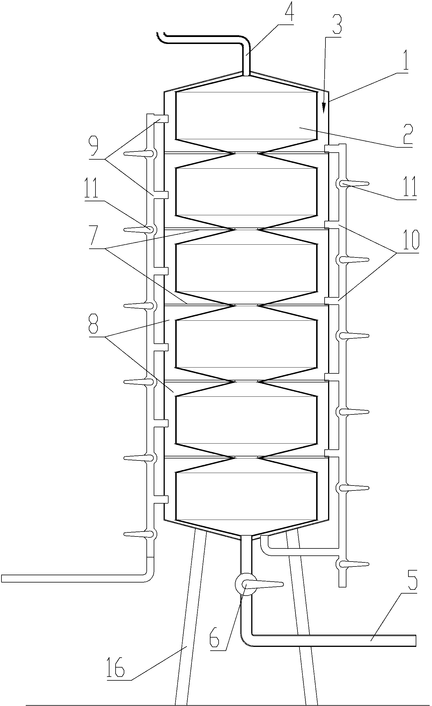 Slurry cooking tower