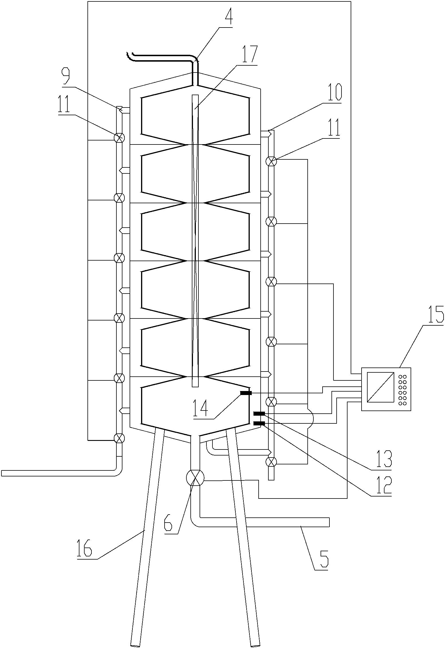 Slurry cooking tower