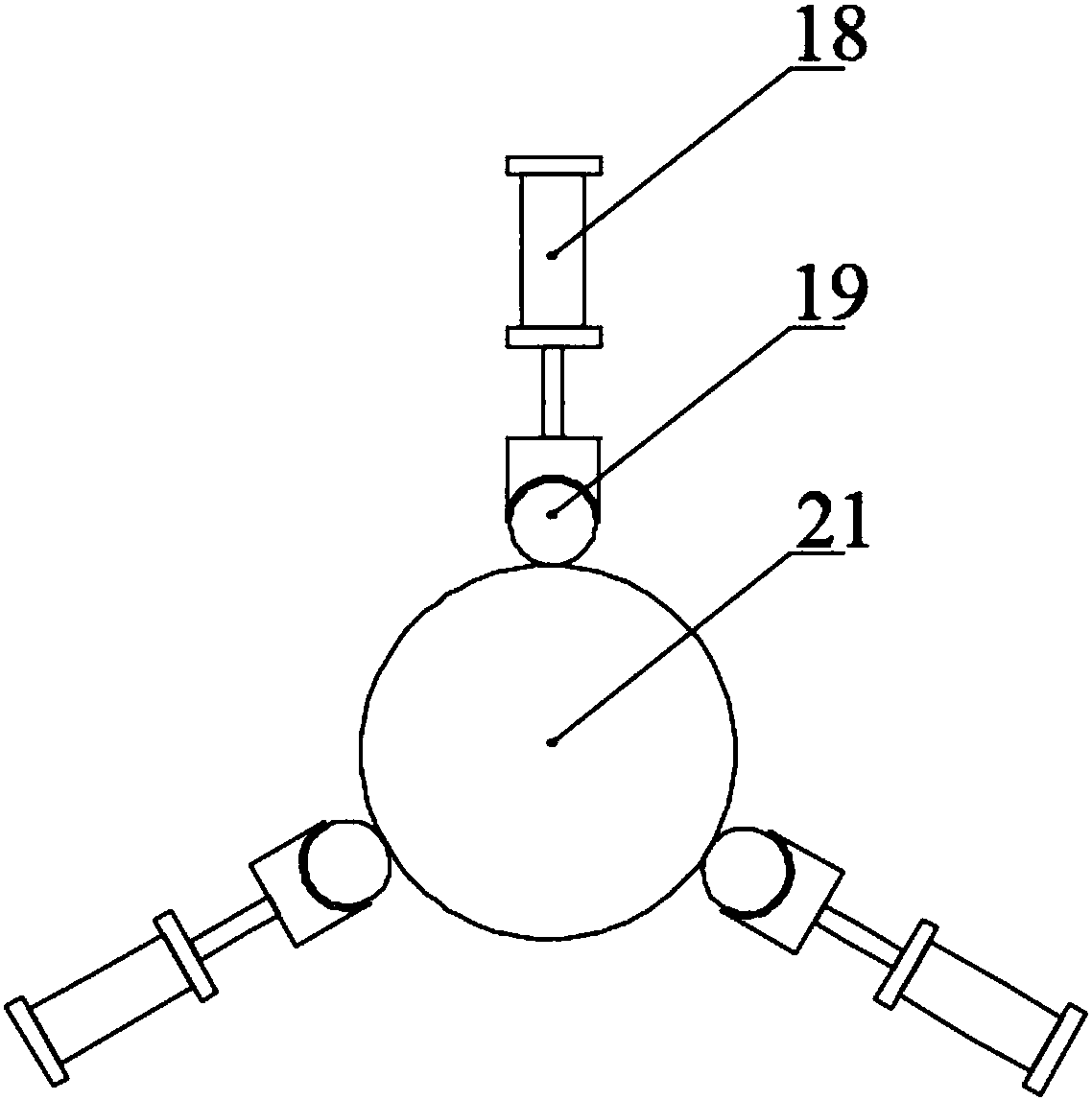 Winding type circular template and production device of winding type circular template