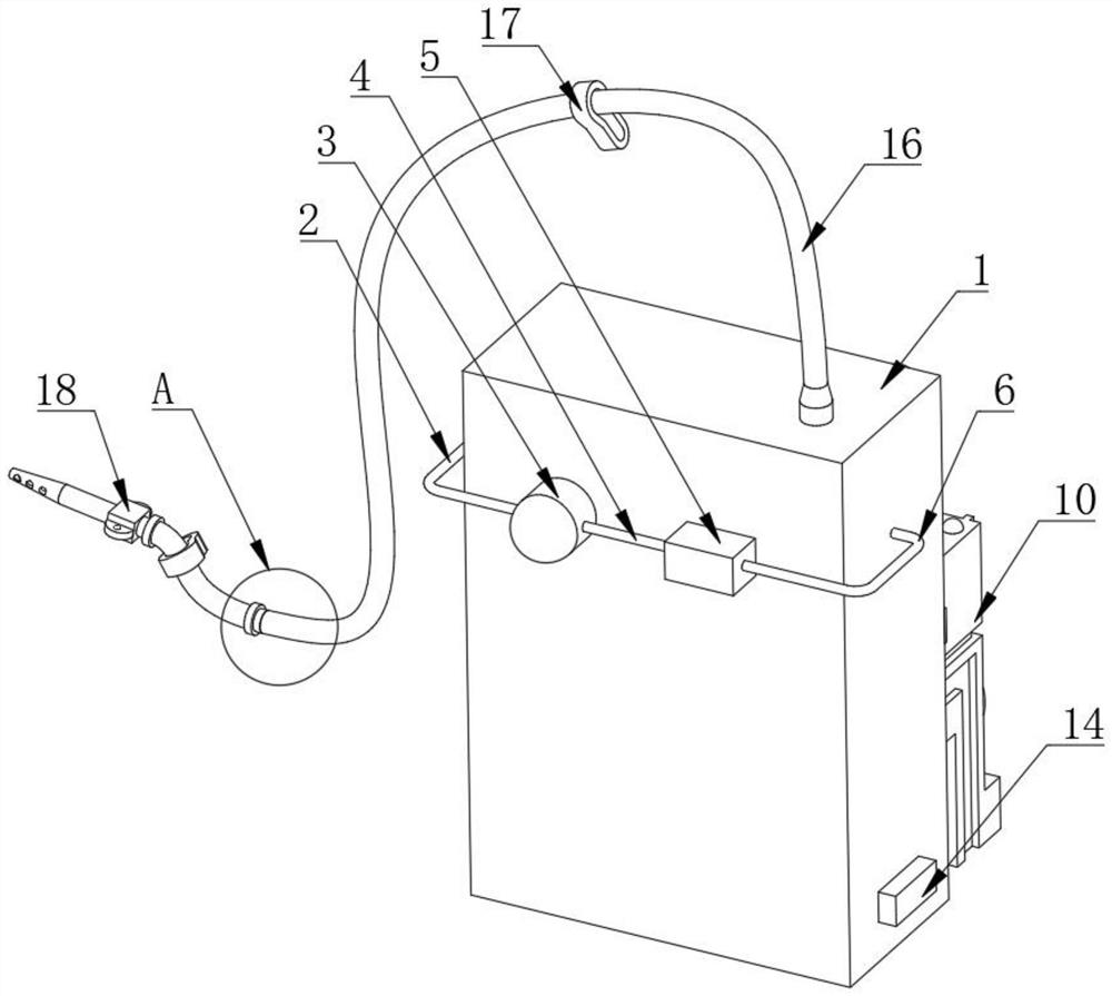 Seepage drainage mechanism for postoperative care in hepatobiliary and pancreatic surgery department