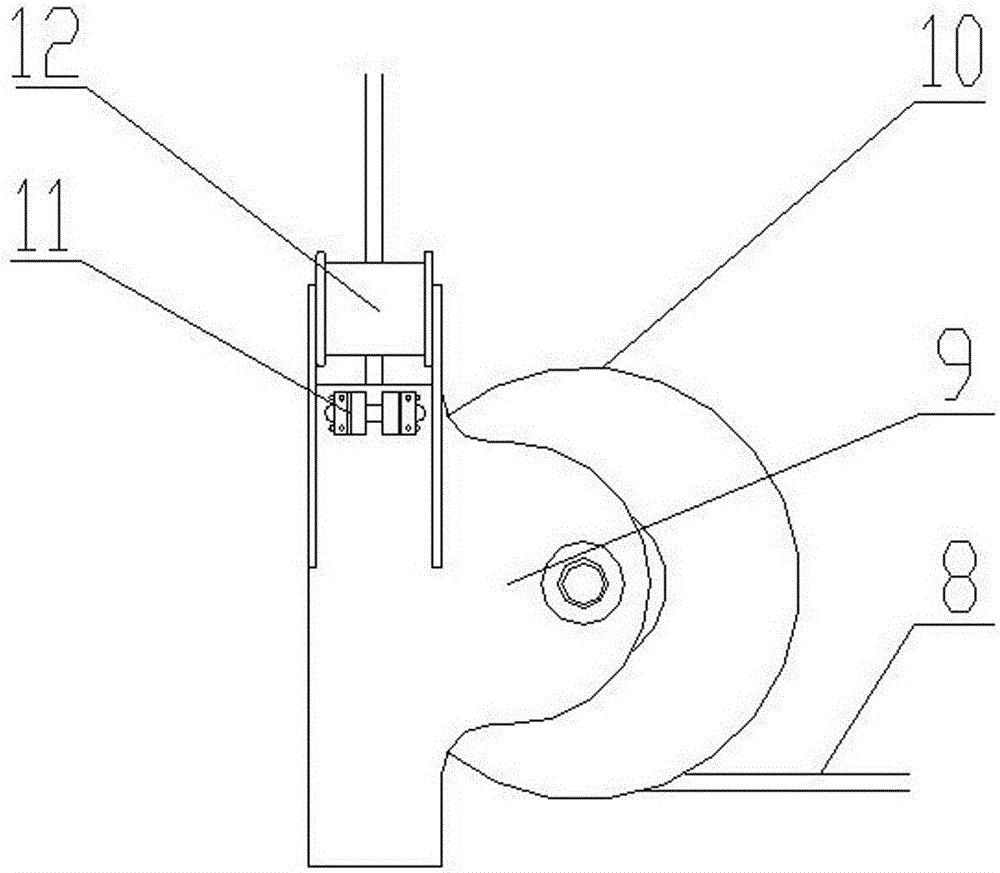 Winch cable arrangement rope disorder automatic detection device