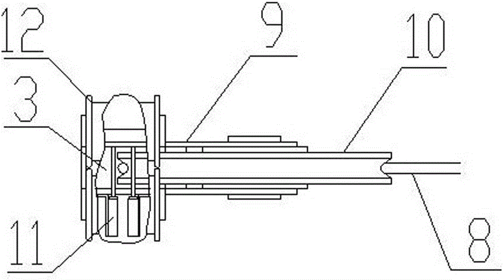 Winch cable arrangement rope disorder automatic detection device