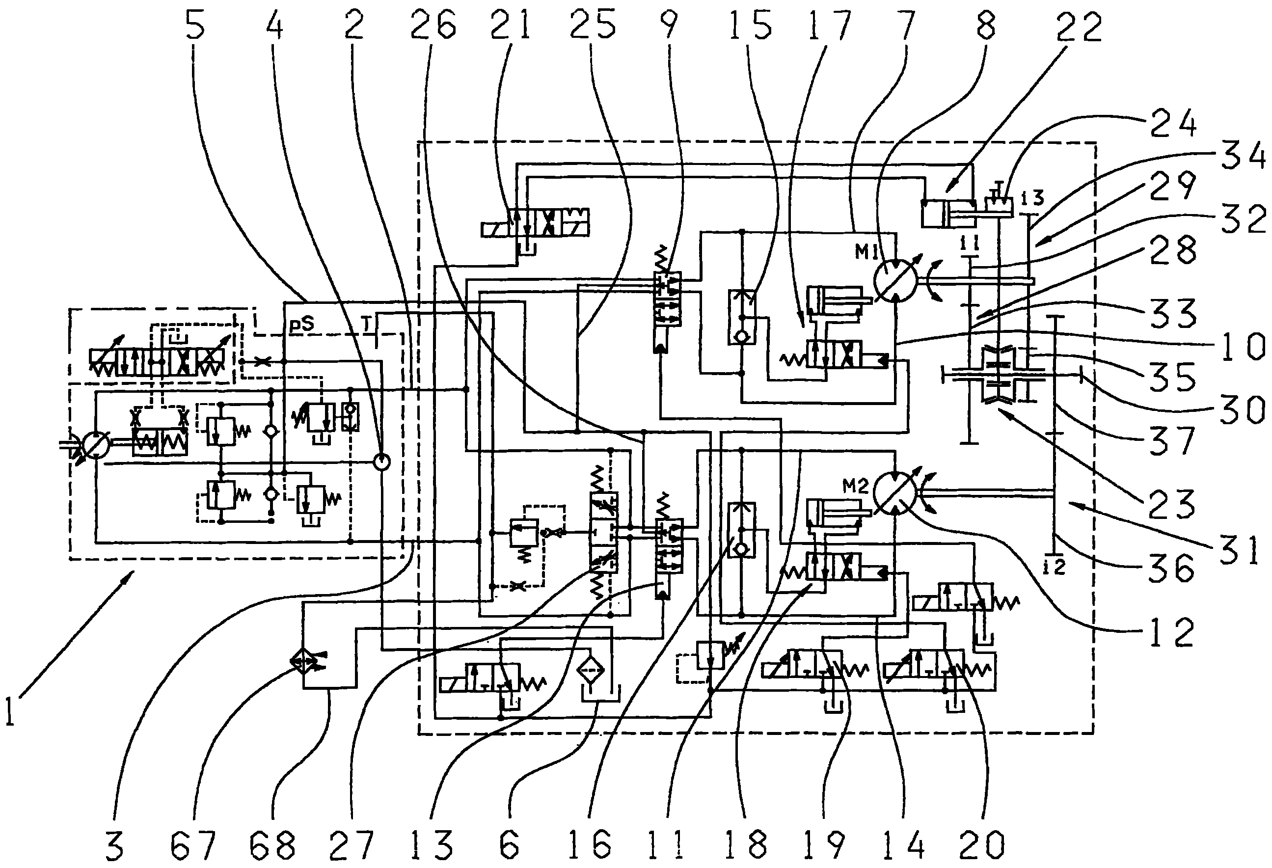 Drive unit for a mobile vehicle