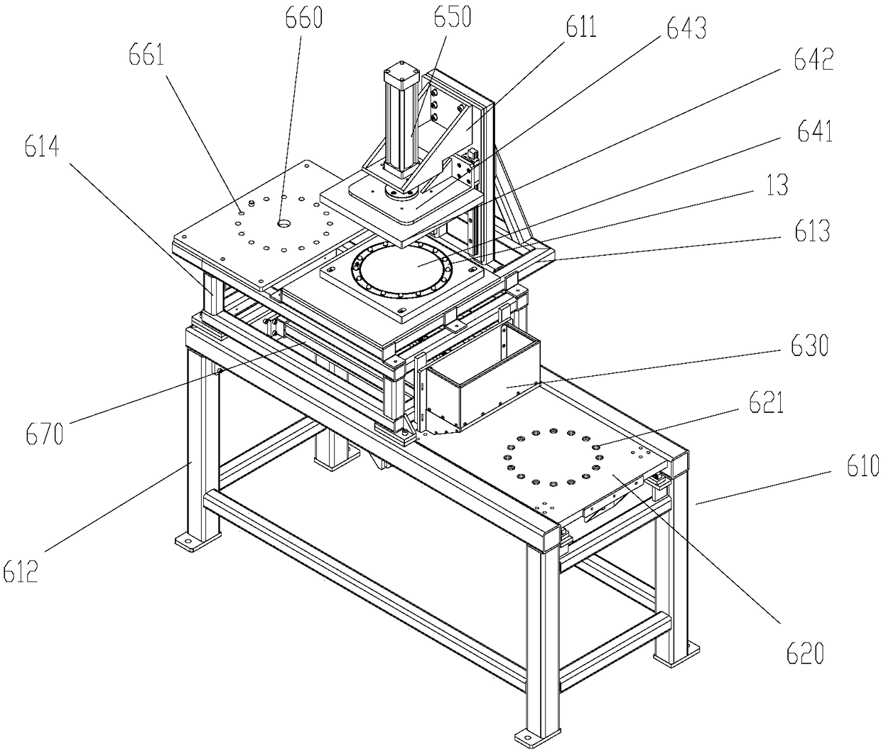 Rolling ball assembly tooling and bearing assembly equipment with rolling ball assembly tooling