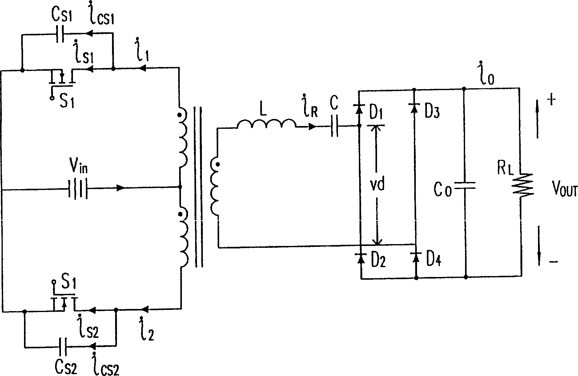 Push-pull converter and method for power supply device and uninterrupted power supply system