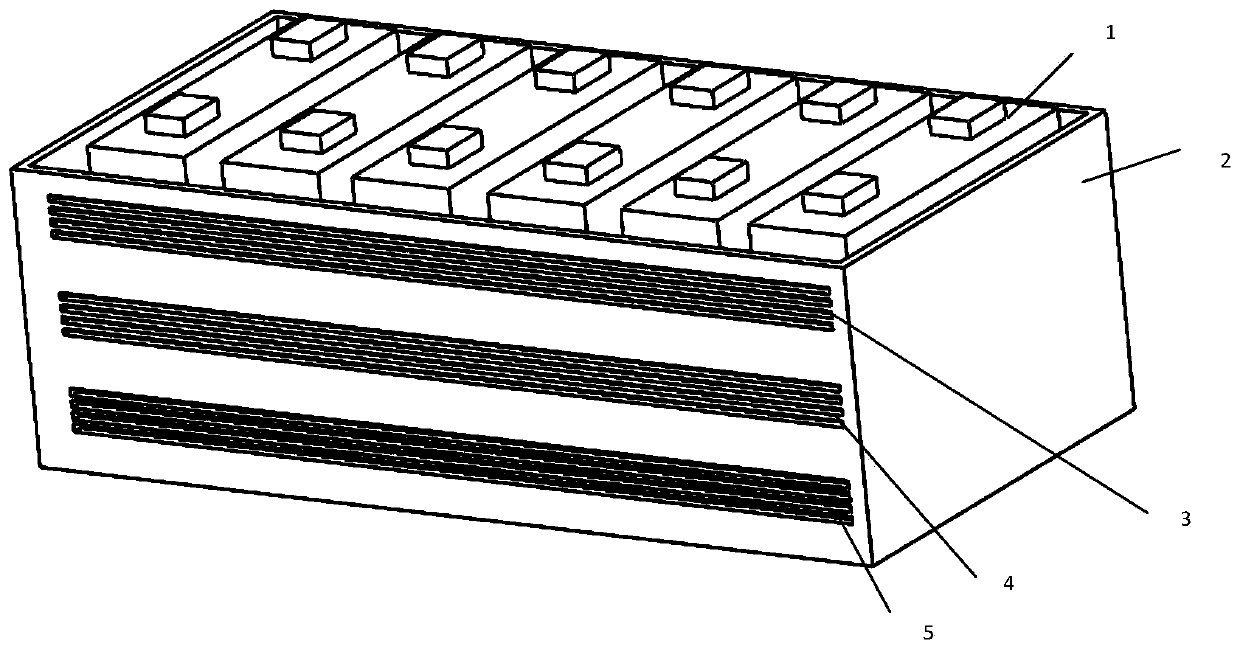 Battery module structure based on variable grid and control method thereof