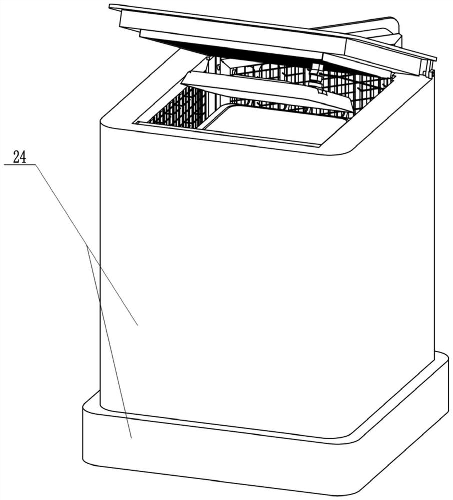 Cage type water-cooling and mist-cooling double-circulation cooling device for garbage can and garbage can