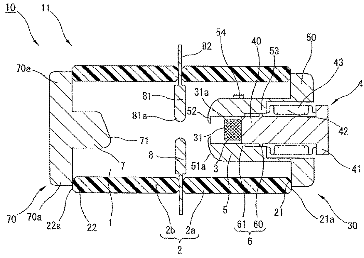 Field emission device and reforming treatment method