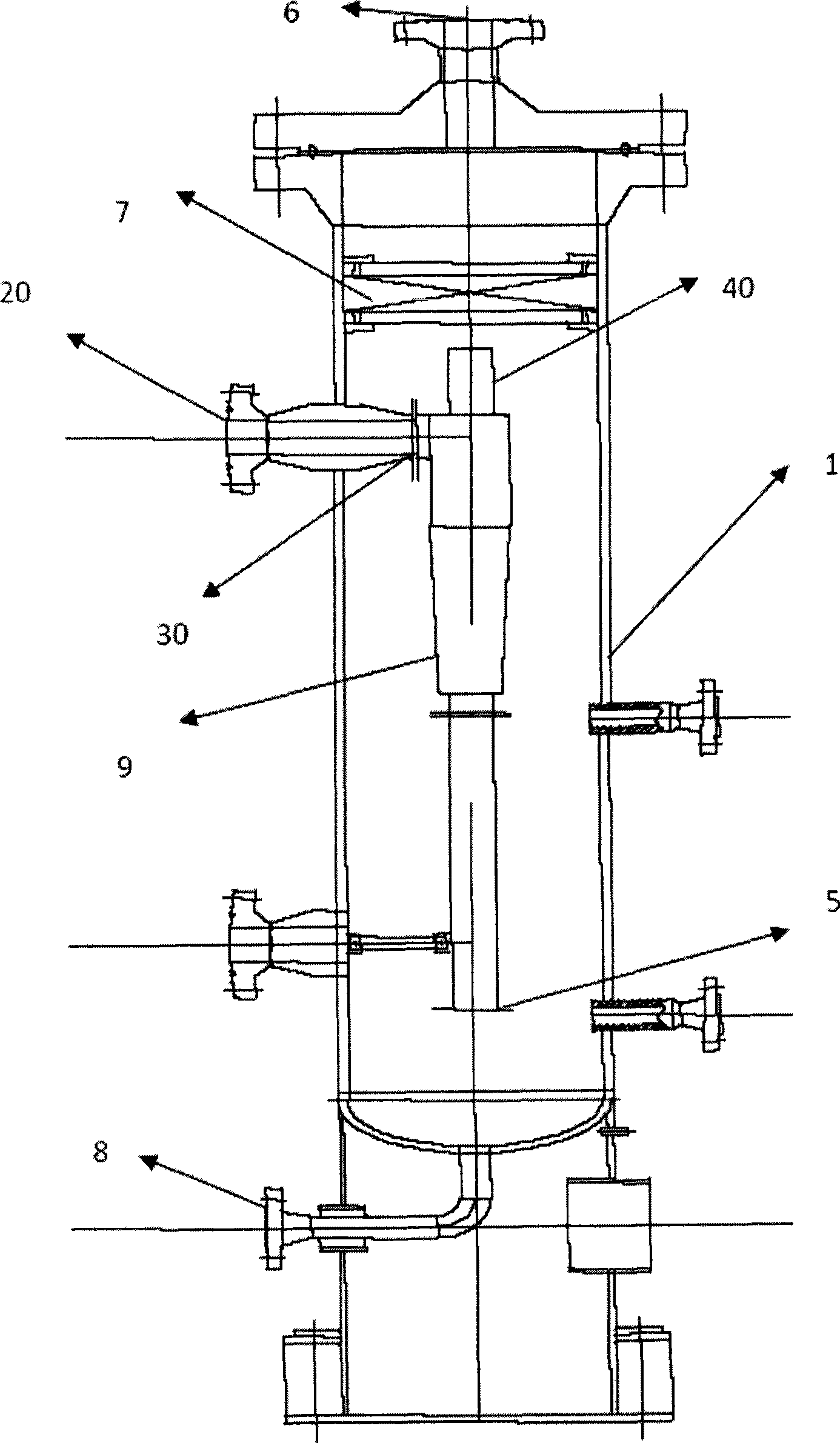 Micro vortex flow tube arrangement method of recycle hydrogen de-hydrocarbon machine