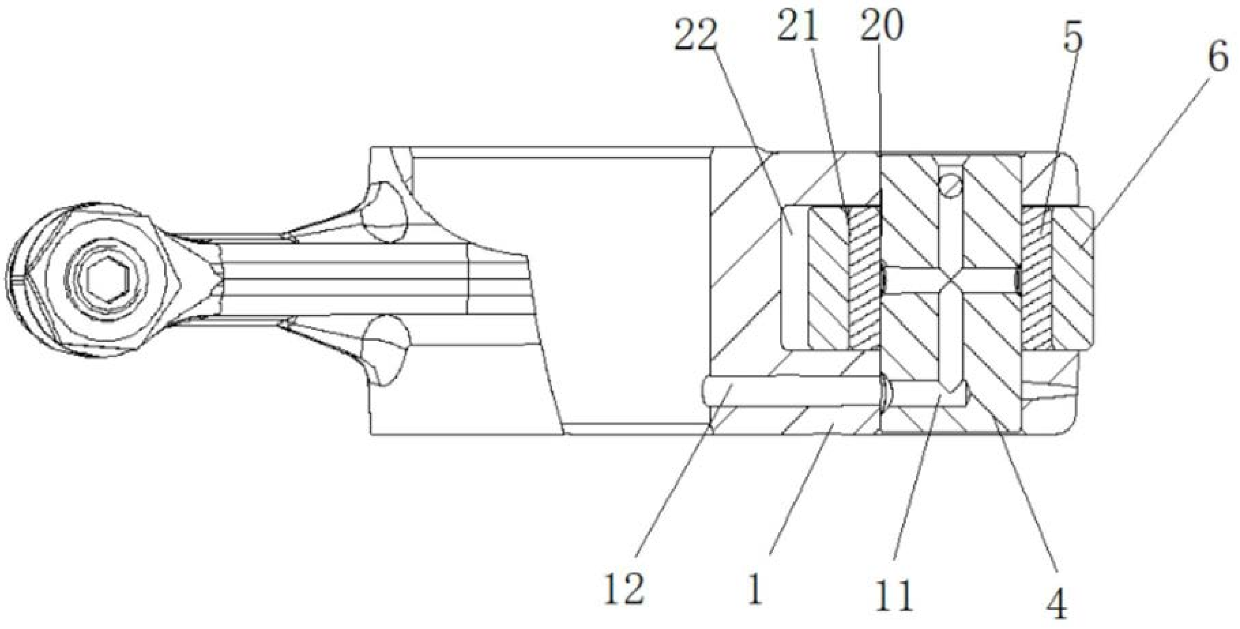 Inner and outer rolling wheel type rocking arm with lubricating structure