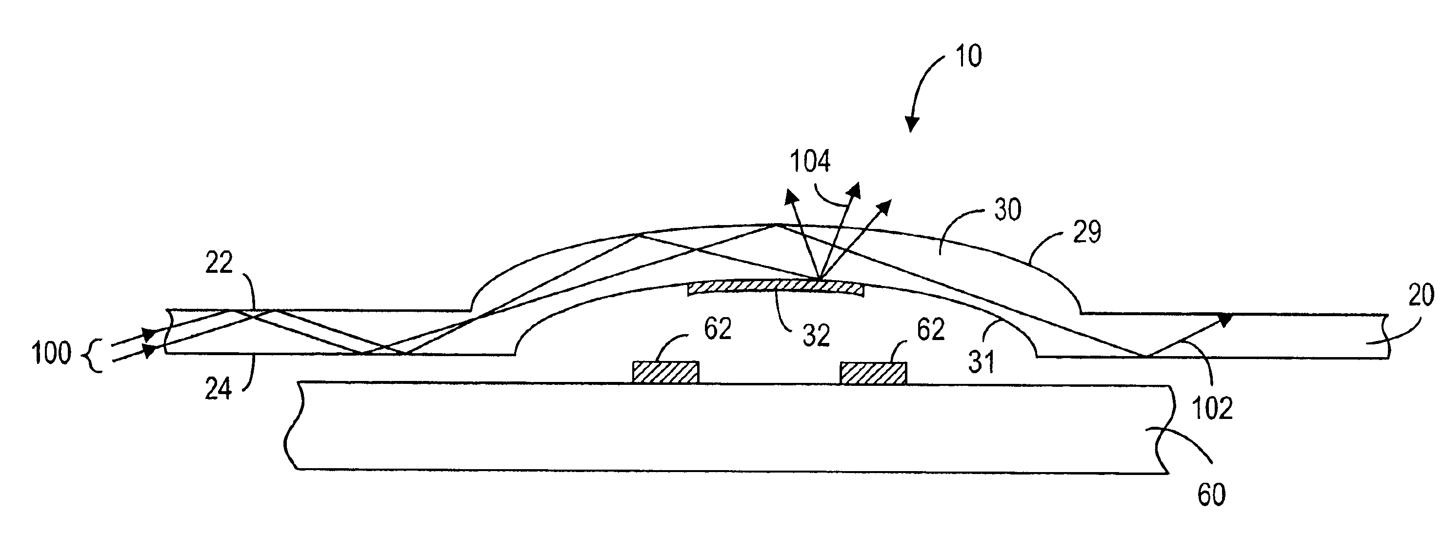 Integrated light-guide and dome-sheet for keyboard illumination