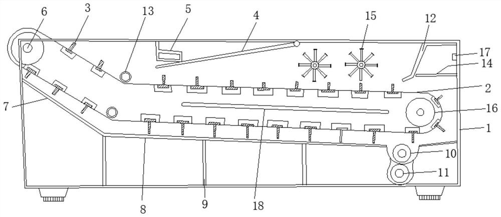 Household garbage separating device