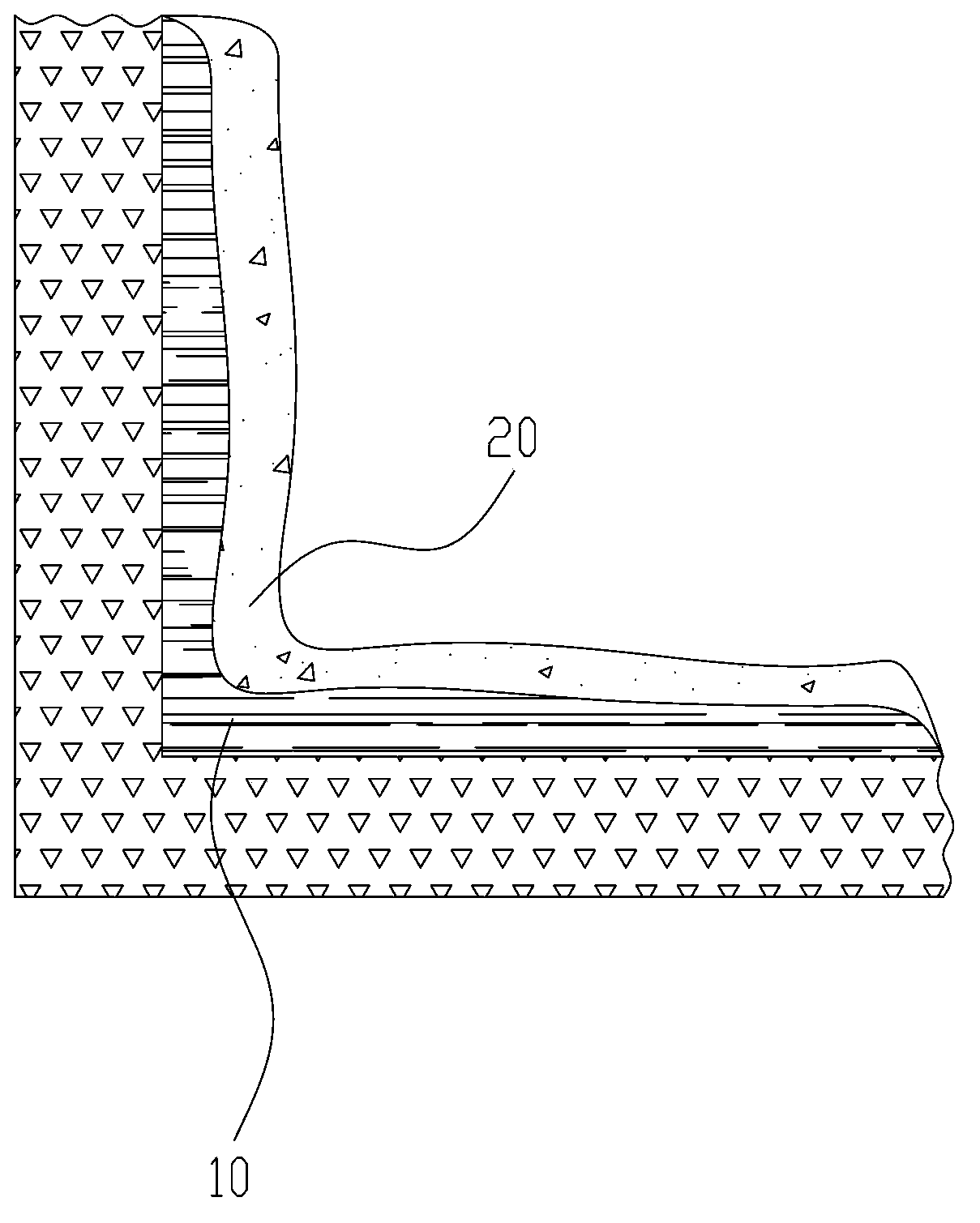 Construction method for repairing leakage of kitchens and toilets