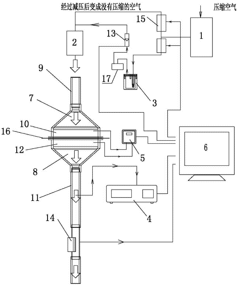 Air filtering material tester