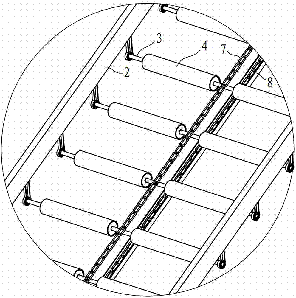 Conveyer using self-release hook