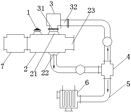 A kind of cracking method and system of solid organic material