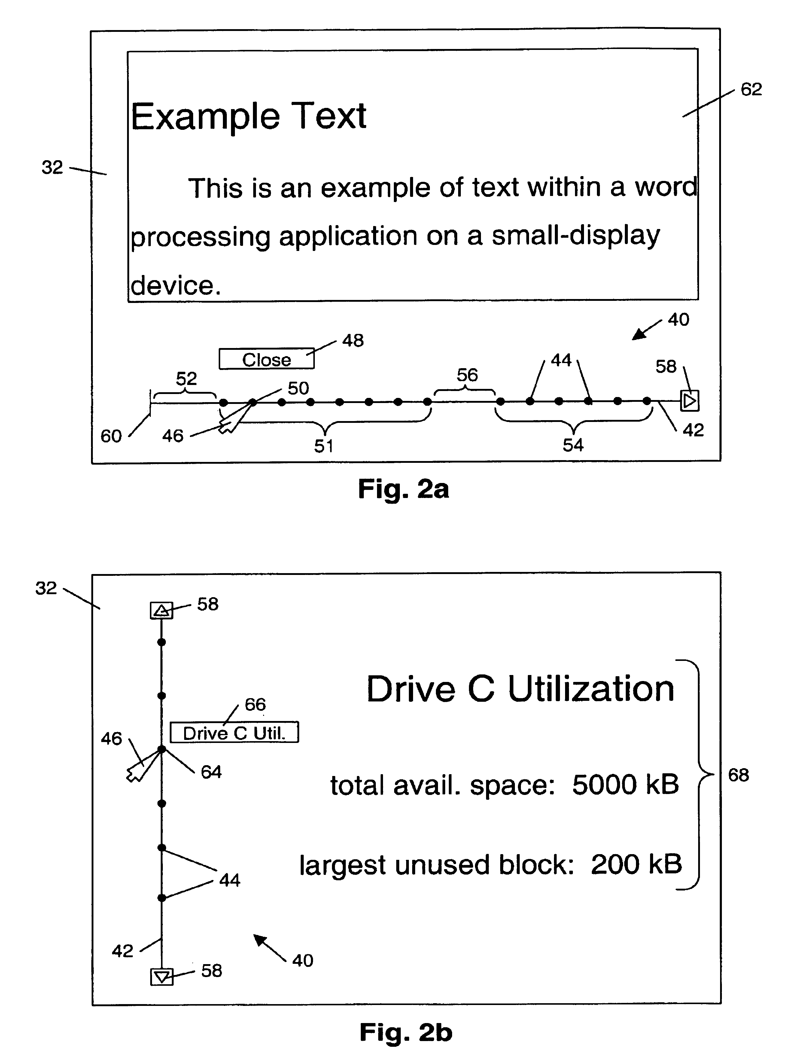 Arrangement of information into linear form for display on diverse display devices