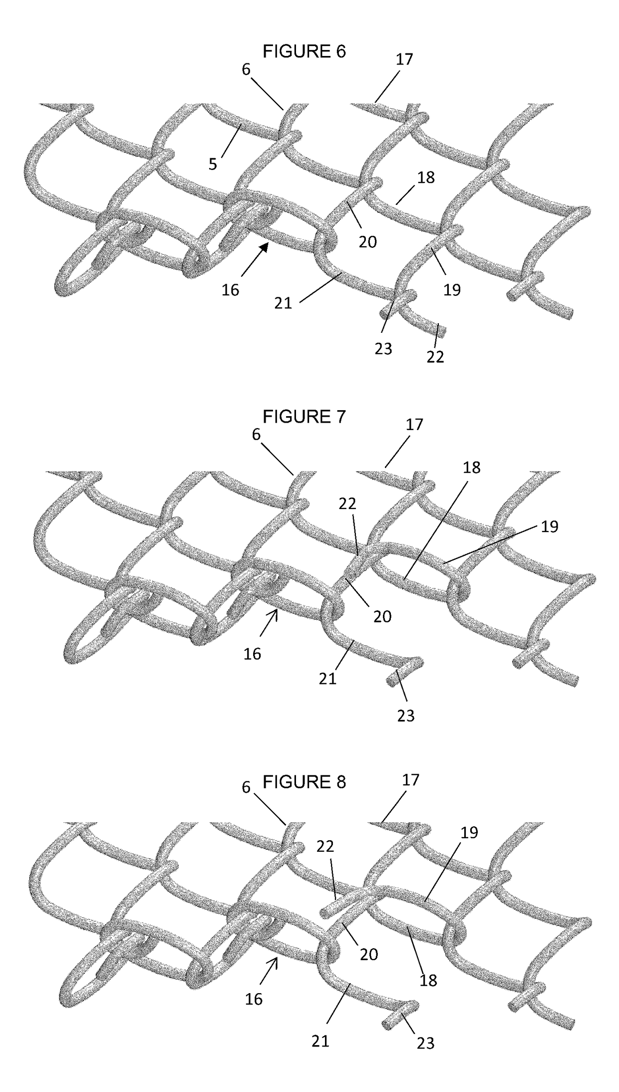 Edge finishing for a mesh