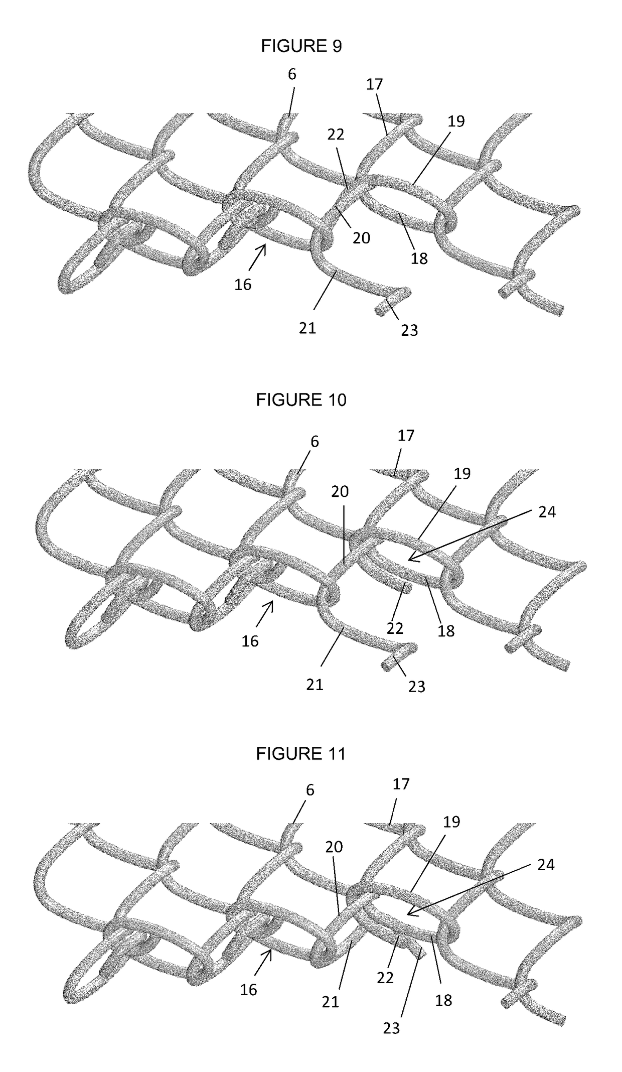 Edge finishing for a mesh