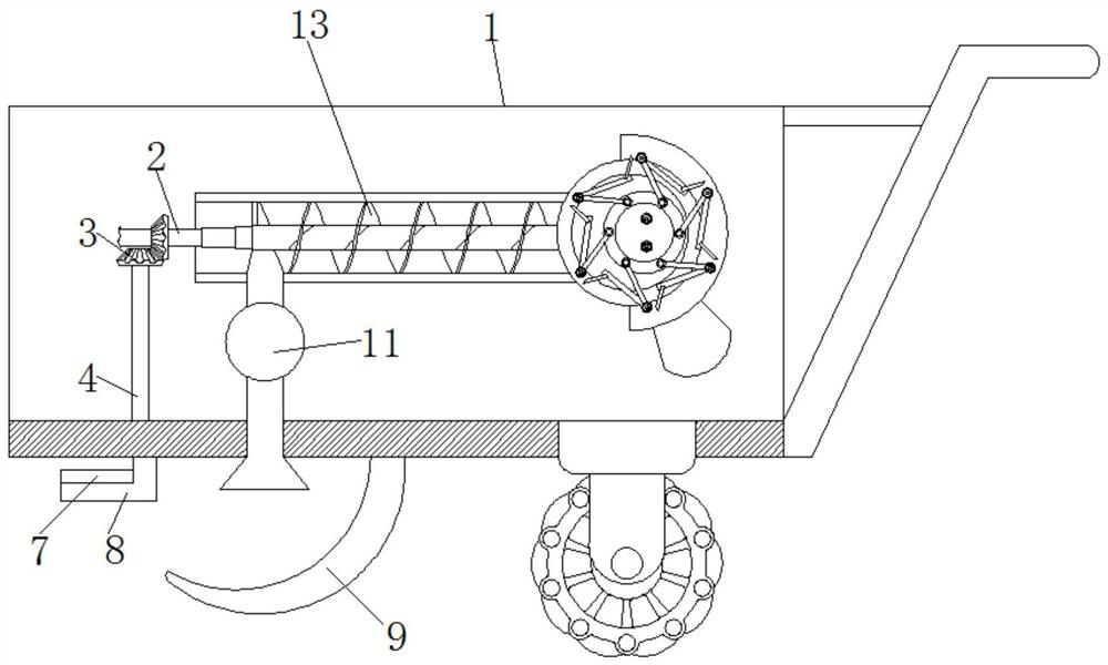 Folium artemisiae argyi cutting separating pretreatment device based on mechanical transmission