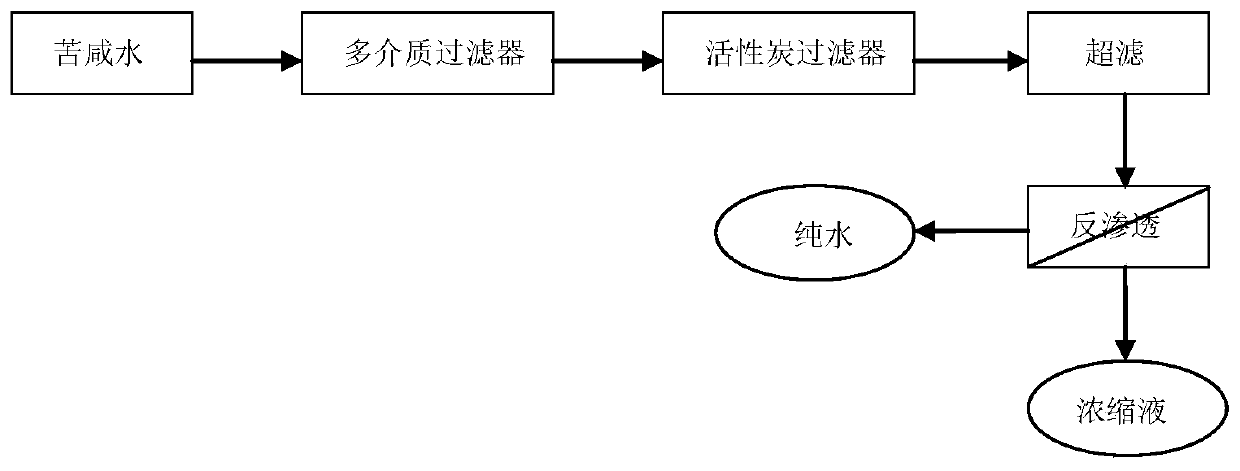 Processing technology of bitter salt water