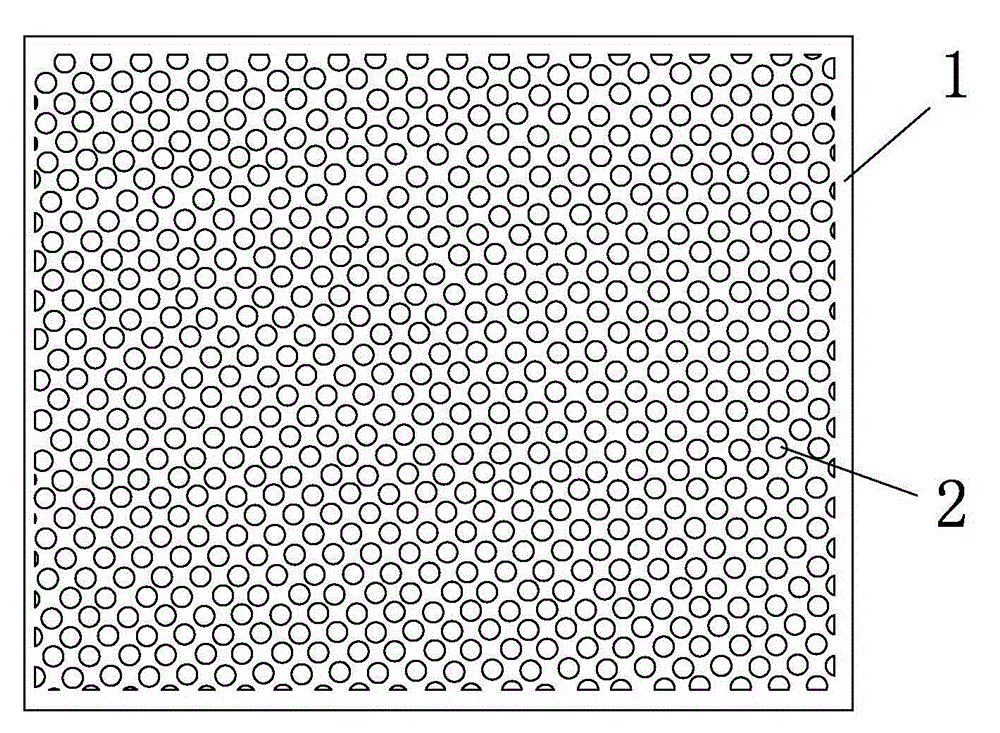 Light-guiding plate with holes and manufacturing method thereof