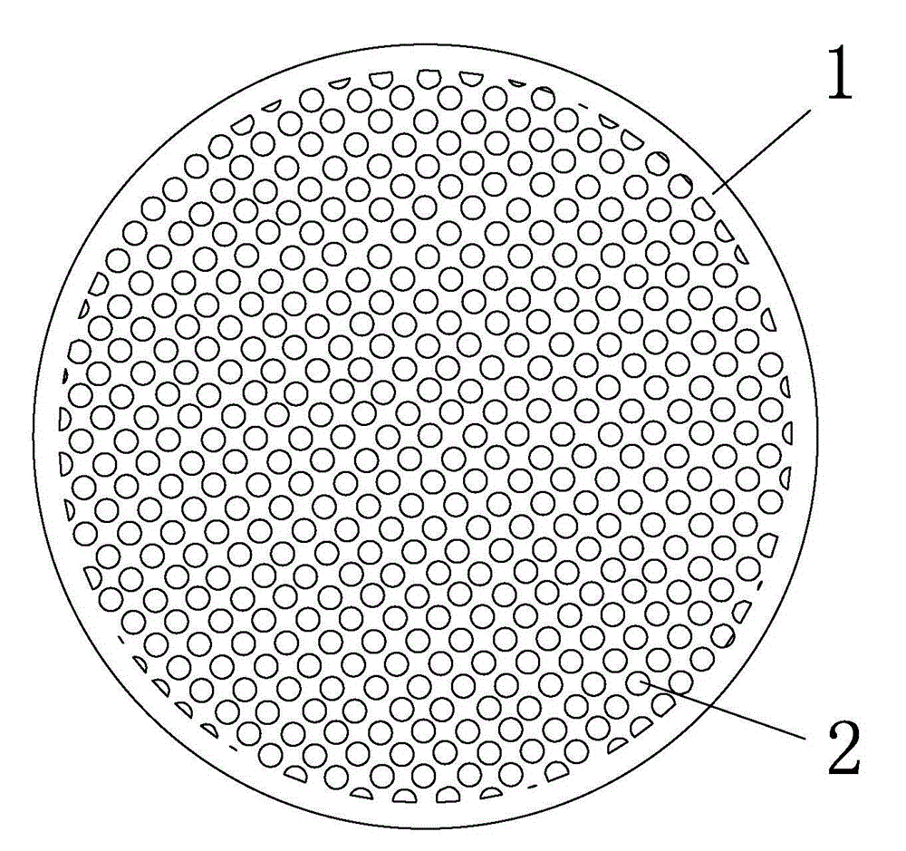 Light-guiding plate with holes and manufacturing method thereof