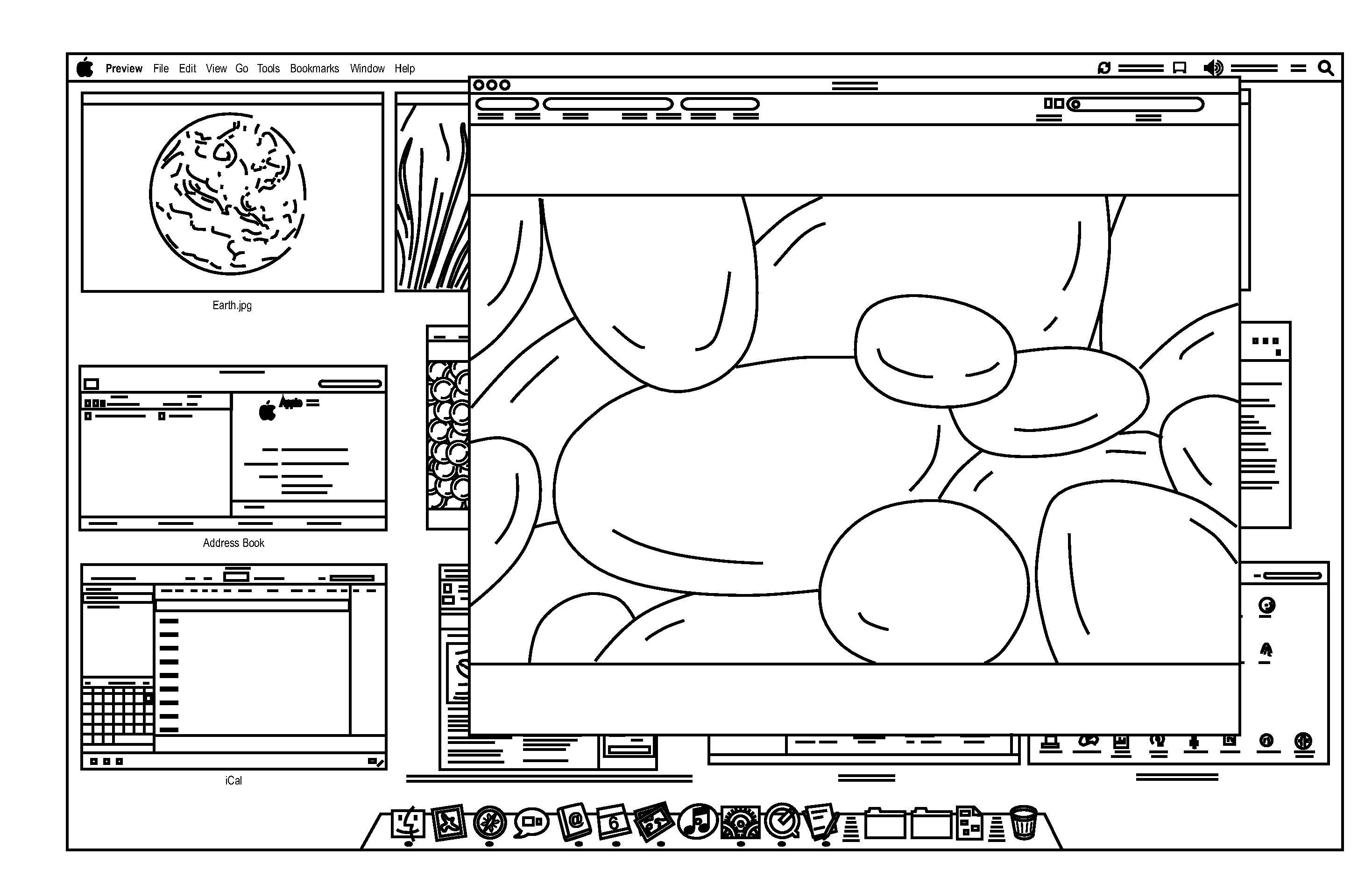 User interface for multiple display regions