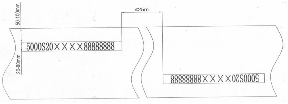 A method for making a lifetime sign on a rubber conveyor belt