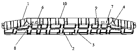 Vehicle rear floor front beam