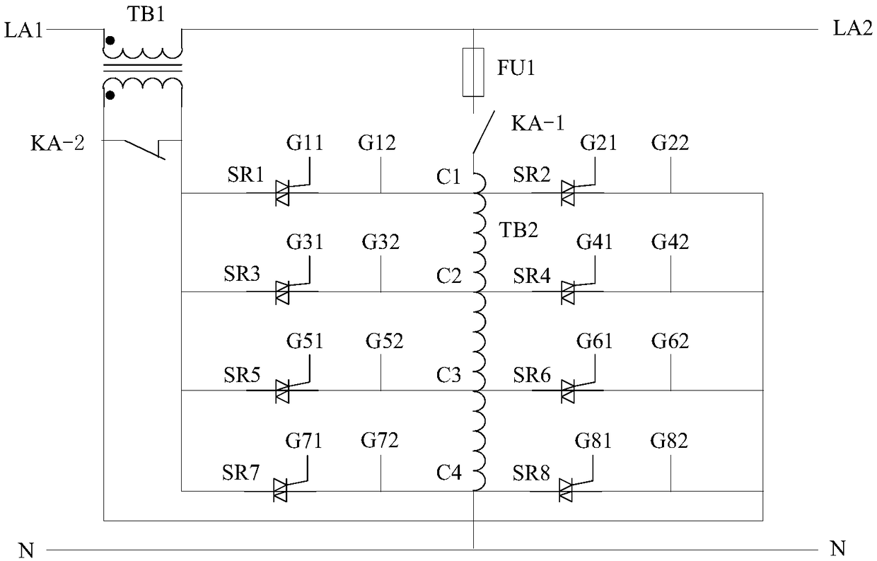 Railway signal power voltage stabilizing device