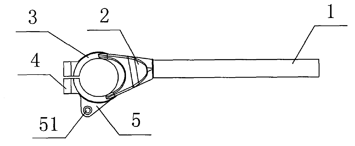 Fixed mounting structure for handlebar tube of motorcycle