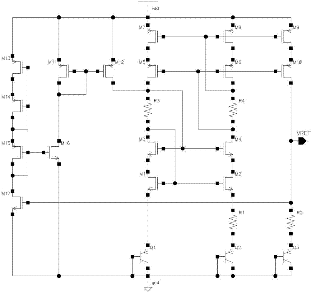 Automatic biasing band-gap reference source