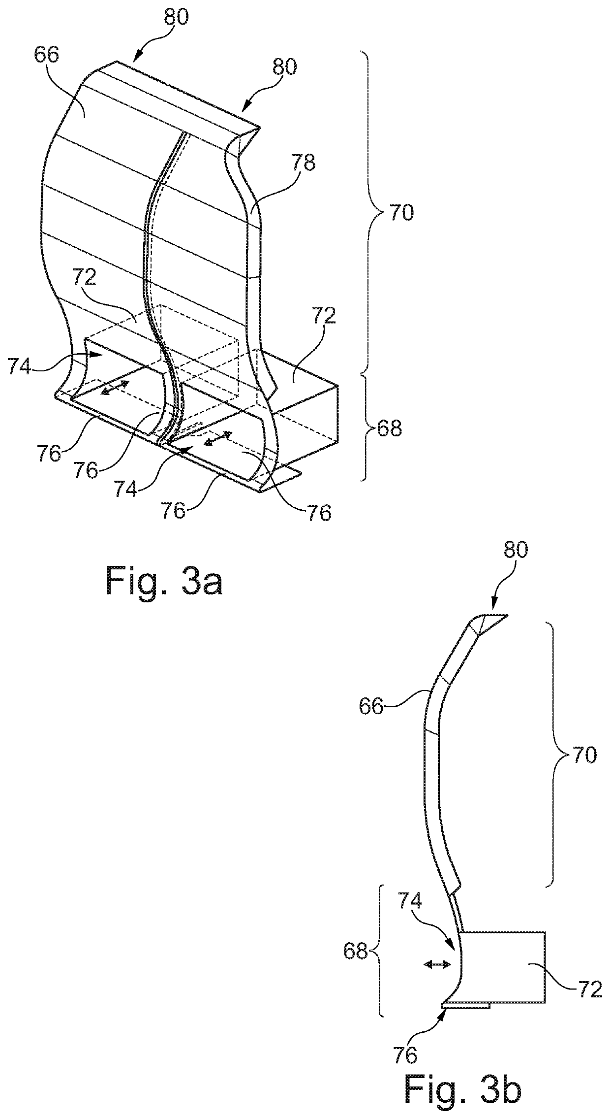 Partition wall module for a cabin of a vehicle for an optical and mechanical separation of different cabin regions