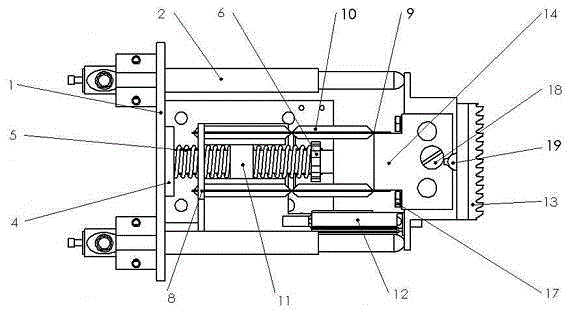 Measuring head mechanism for measuring thread comprehensive action boundaries based on envelope contour