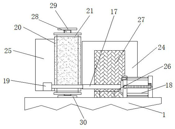 New energy battery side plate film pasting device