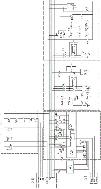 Multi-function coiling electrical control device based on fieldbus communication